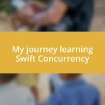 My journey learning Swift Concurrency